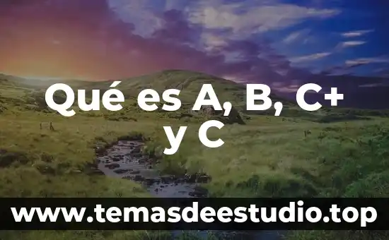 Qué es A, B, C+ y C