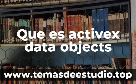 Que es android data en el celular 4 Que es activex data objects