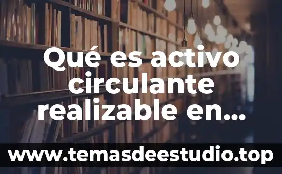 Qué es el movimiento acreedor en contabilidad 6 Qué es activo circulante realizable en contabilidad