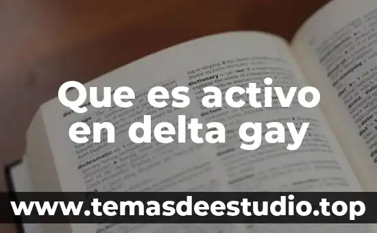 Que es un activo ocioso 4 Que es activo en delta gay