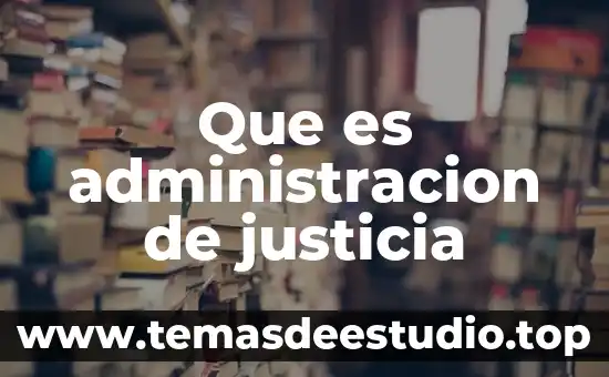 Definir que es la administracion importancia y objetivos 5 Que es administracion de justicia