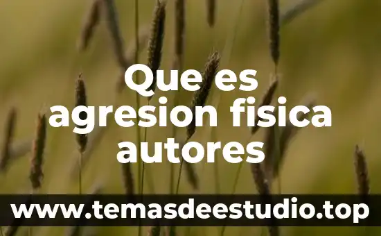 Que es la actividad fisica para niños 3 Que es agresion fisica autores