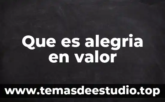 Que es el movimiento ccc 8 Que es alegria en valor