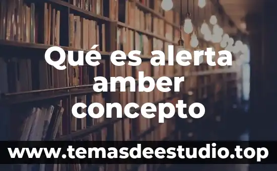 Alerta odisea que es 6 Qué es alerta amber concepto