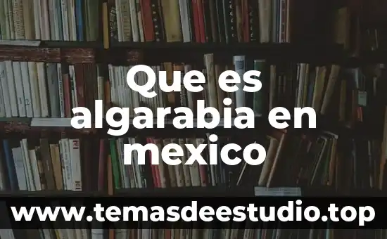 Que es lmesm en mexico 3 Que es algarabia en mexico