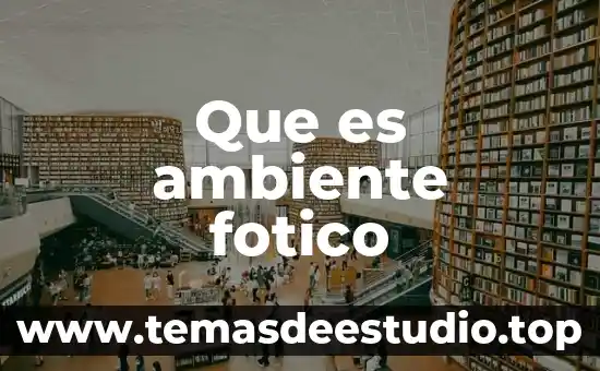Qué es el ambiente y la cultura corporativa 3 Que es ambiente fotico