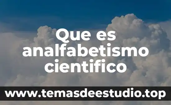 Que es affinis nombre cientifico 3 Que es analfabetismo cientifico