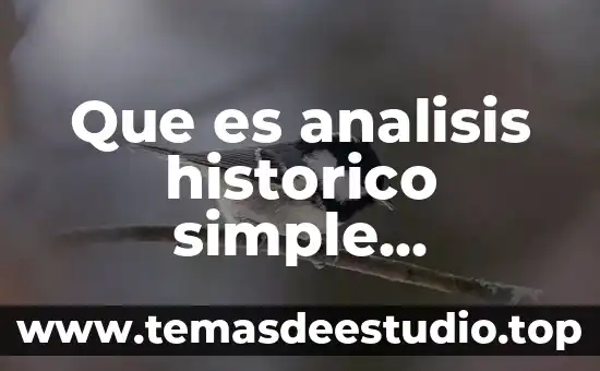 Que es el pensamiento historico de la economia 8 Que es analisis historico simple electoral