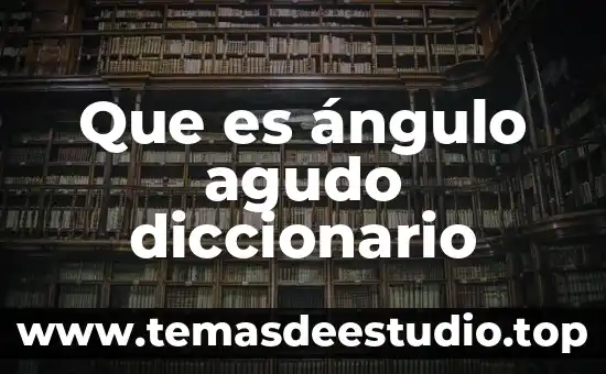 Qué es el estrés agudo concepto corto 3 Que es ángulo agudo diccionario
