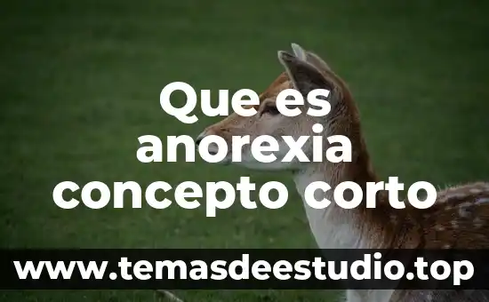 Que es en realidad un corto circuito 8 Que es anorexia concepto corto