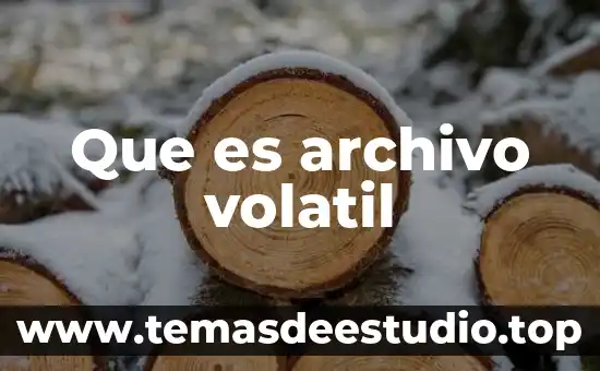 Que es un archivo con nombre z 7 Que es archivo volatil