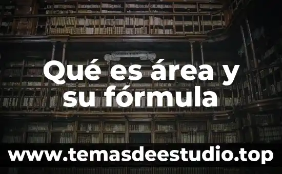Que es un ruta area 5 Qué es área y su fórmula
