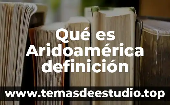 Qué es Aridoamérica definición