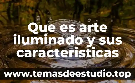 Que es arte iluminado y sus caracteristicas