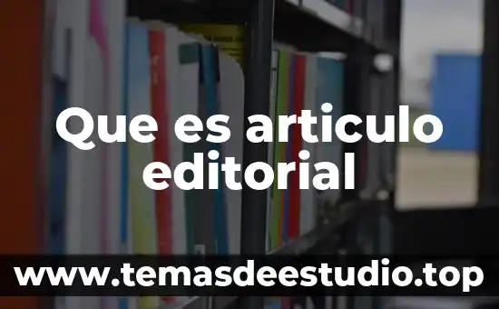 Que es la electroterapia articulo significa 8 Que es articulo editorial