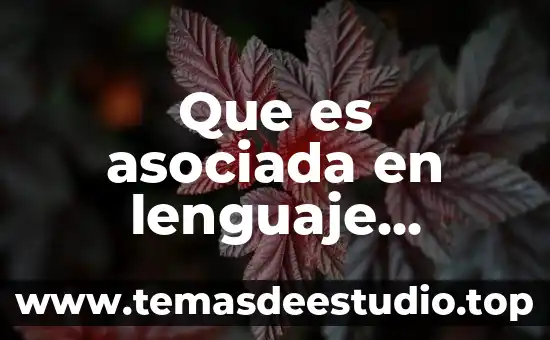 Que es asociada en lenguaje matemático
