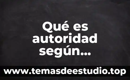 Qué es autoridad según chiavenato