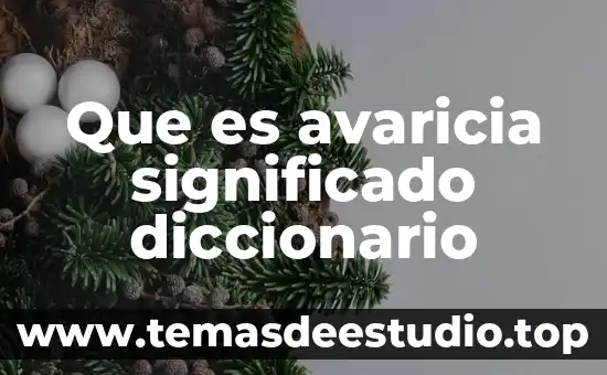 Que es lepero en el diccionario 8 Que es avaricia significado diccionario