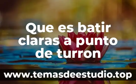 Qué es el punto tejer una bufanda 4 Que es batir claras a punto de turron