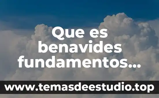 Que es benavides fundamentos de investigacion