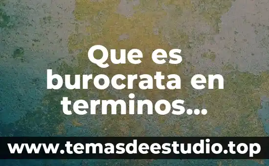 Que es liciencuada en historia 3 Que es burocrata en terminos historia