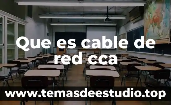 Que es cable de red cca