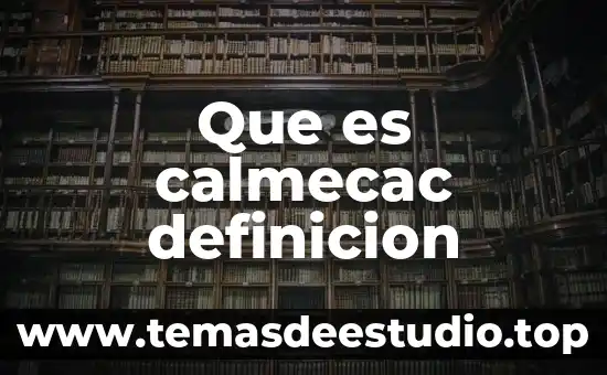 Que es calmecac definicion