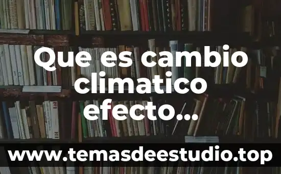 Que es lo que se del cambio climatico 5 Que es cambio climatico efecto invernadero y calentamiento global