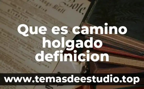 Qué es un establecimiento permanente definición 4 Que es camino holgado definicion