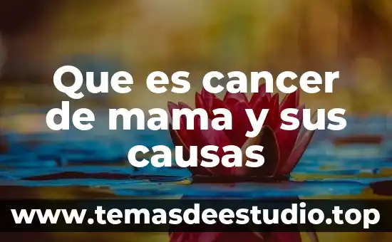 Poemas que es ser mama 8 Que es cancer de mama y sus causas