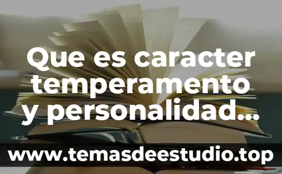 ¿Qué es más importante la belleza o la personalidad? 4 Que es caracter temperamento y personalidad en psicologia