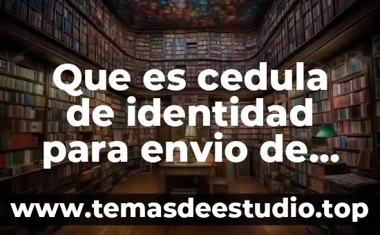 Que es captura y registro de documentos 3 Que es cedula de identidad para envio de documentos