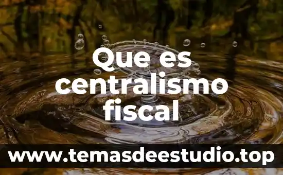 Que es una figura fiscal 8 Que es centralismo fiscal