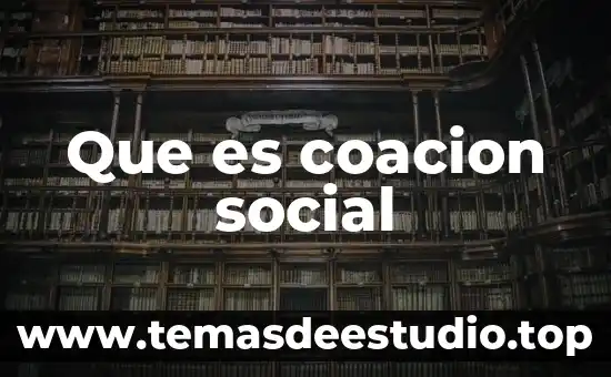 Que es significa fin social 3 Que es coacion social