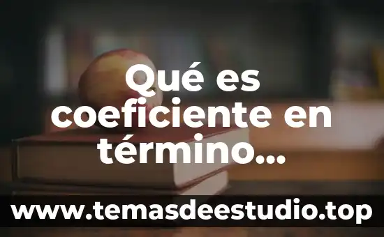 Que es un ente en el derecho 5 Qué es coeficiente en término matemático