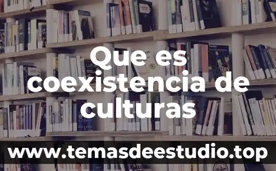 Por que es importante ampliar el conocimiento sobre las culturas 3 Que es coexistencia de culturas