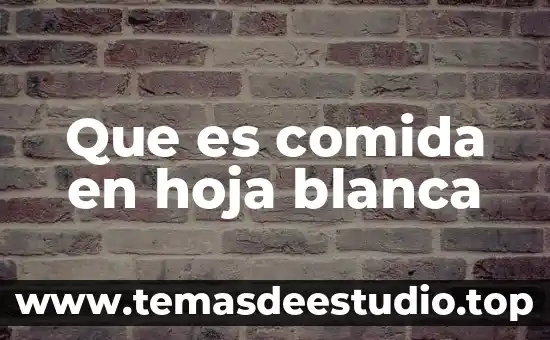 Qué es sol comida 3 Que es comida en hoja blanca