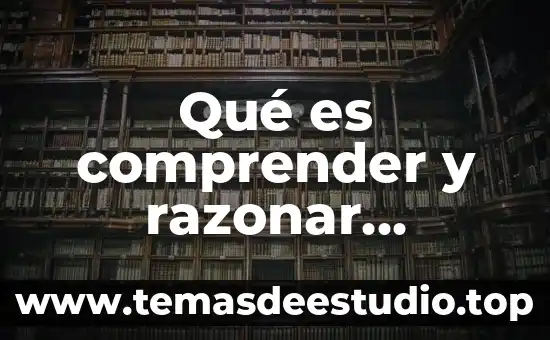 Por que es importante comprender el concepto de trabajo social 3 Qué es comprender y razonar ejemplos