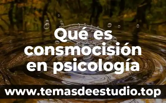 Que es el anagrama psicologia 5 Qué es consmocisión en psicología