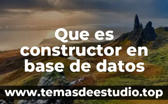 Que es un diploma y sus datos 3 Que es constructor en base de datos