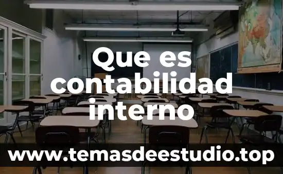 Que es contabilidad interno
