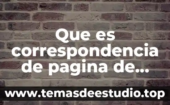 Que es violacion de correspondencia historia 7 Que es correspondencia de pagina de word