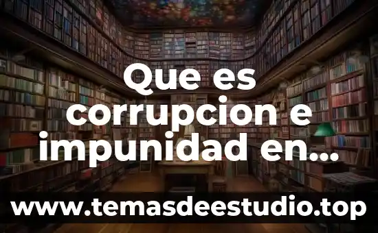 Que es corrupcion e impunidad en el modelo neoliberal