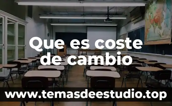 Que es cambio paradigma 4 Que es coste de cambio