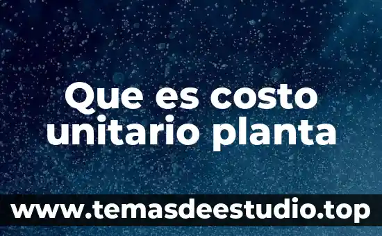 Que es hololens mencione características costo y requerimientos técnicos 7 Que es costo unitario planta