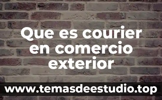 Que es planta exterior telmex 8 Que es courier en comercio exterior