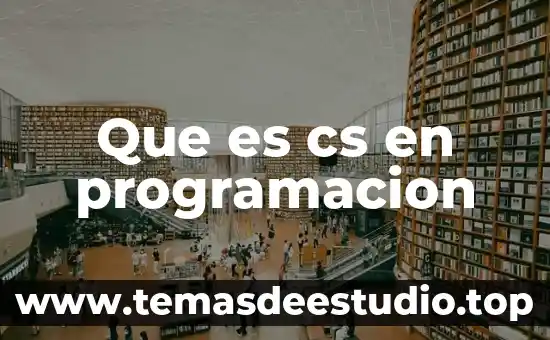 Que es nombre de celda en excel 3 Que es cs en programacion