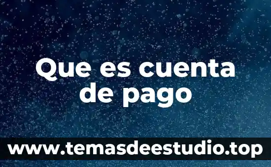 Que es imputacion de pago 3 Que es cuenta de pago