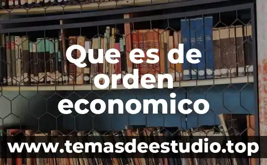 Problemas de orden filosófico en teoría del estado 6 Que es de orden economico