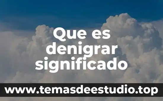 Que es el significado de simetria 8 Que es denigrar significado